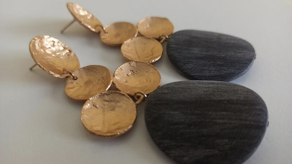 Pendientes Ebano