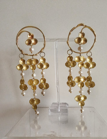 Pendientes Galiana perlas.