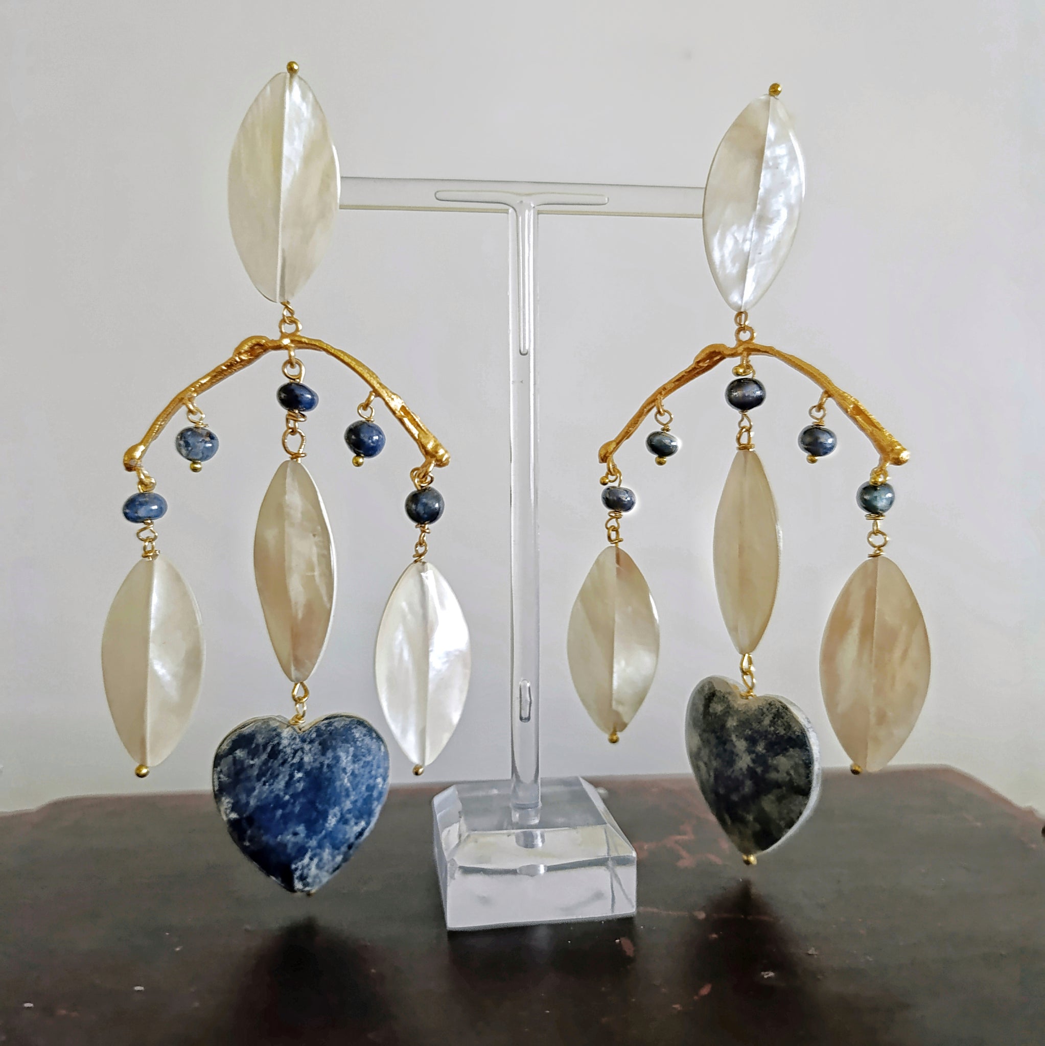 Pendientes Templo azul