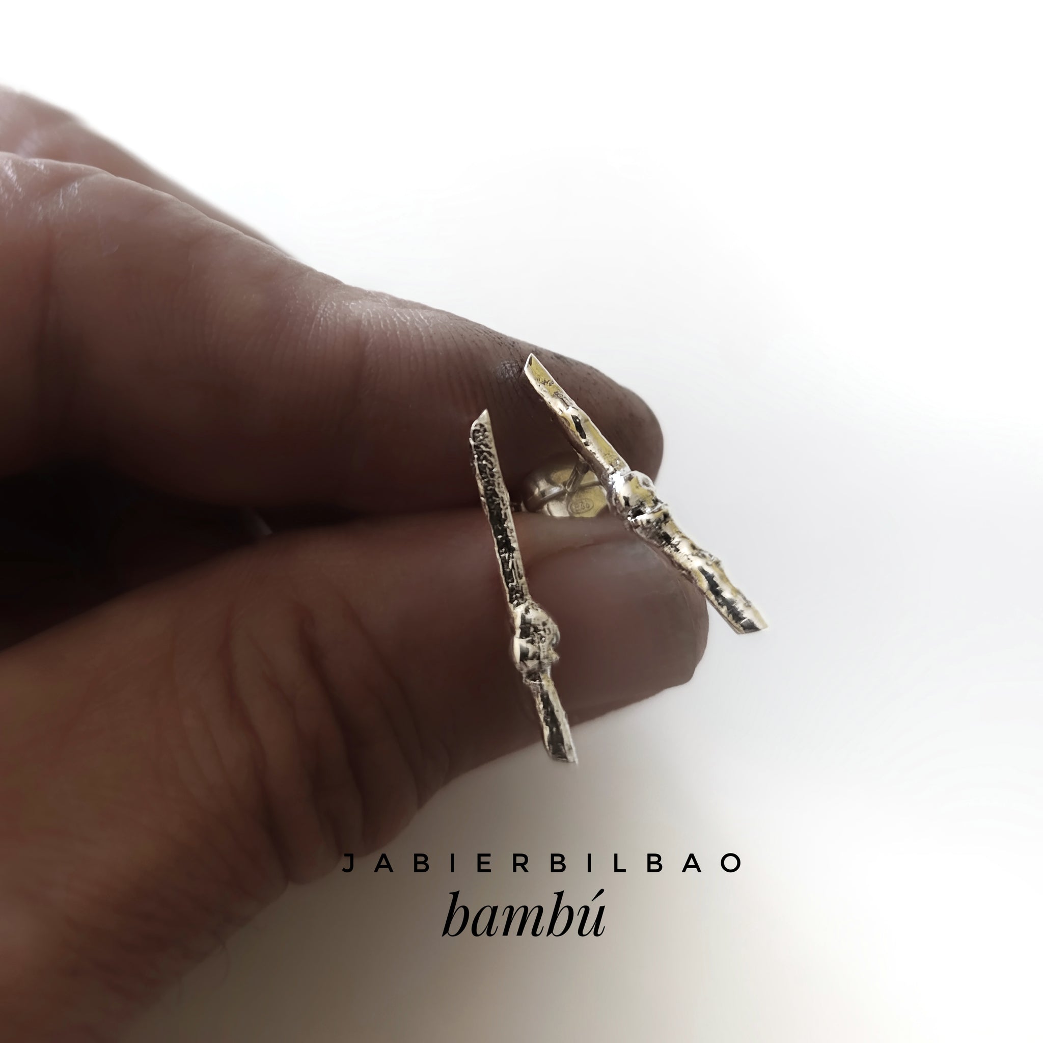 Pendientes bambú cortos